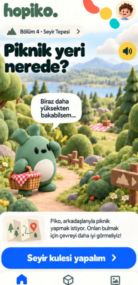 Oyun ekranı: piknik yeri nerede
