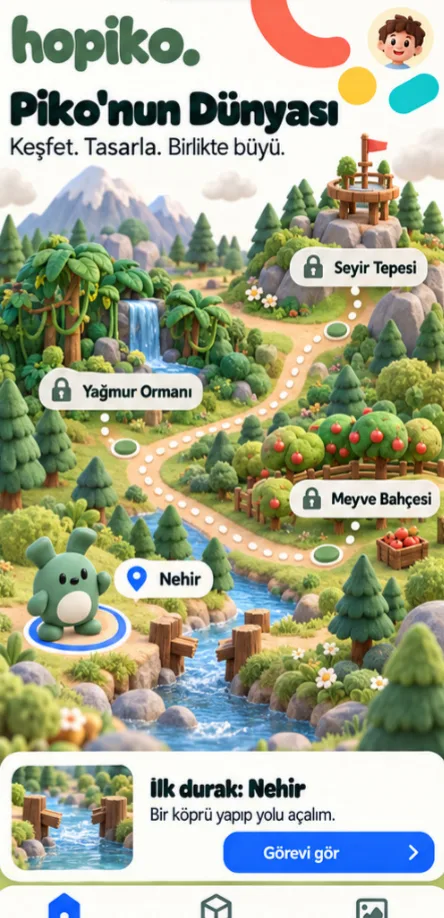 Piko'nun Dünyası haritası